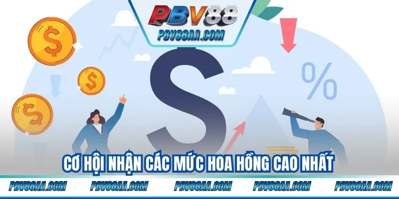 Cơ hội nhận các mức hoa hồng cao nhất