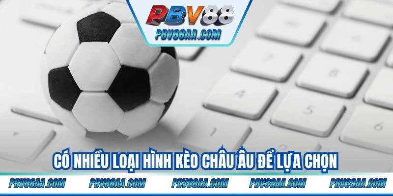 Có nhiều loại hình kèo châu Âu để lựa chọn