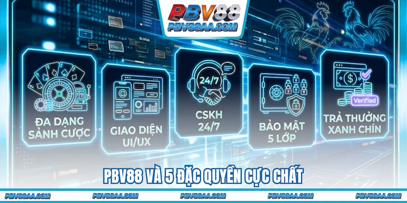 PBV88 và 5 đặc quyền cực chất